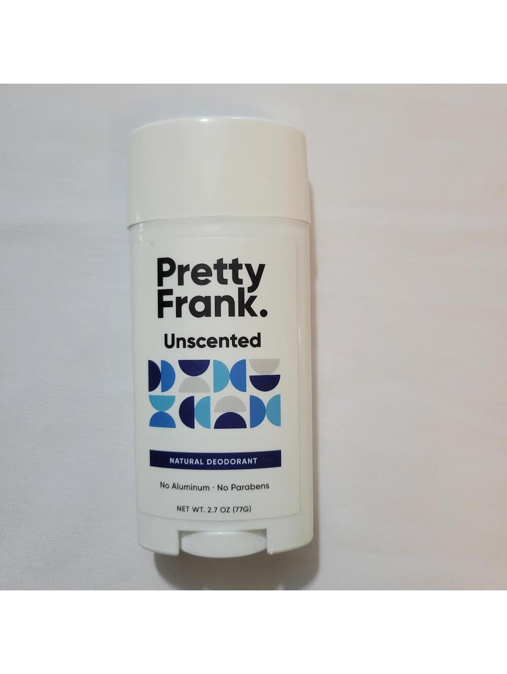 Pretty Frank Unscented Natural Deodorant Stick 2.7 oz Aluminum-Free